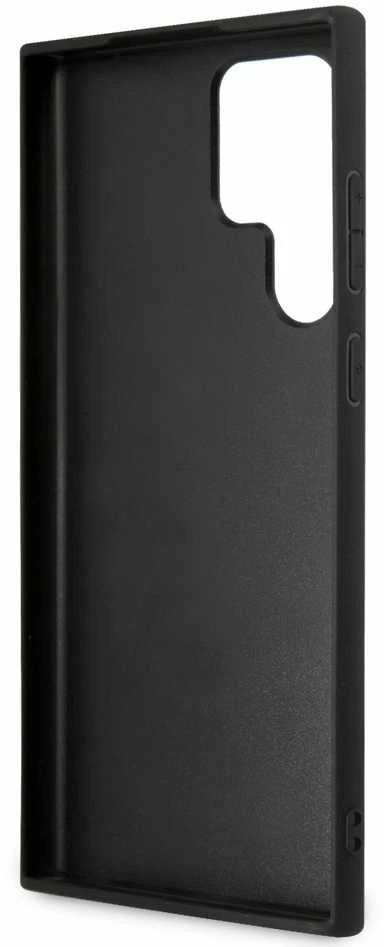 Guess PU 4G Metal Logo dėklas skirtas Samsung Galaxy S24 Ultra rudos spalvos