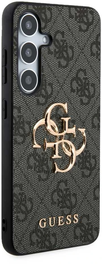 Samsung Galaxy S24 Guess dėklas 4G Big Metal Logo (GUHCS24S4GMGGR) juodos spalvos