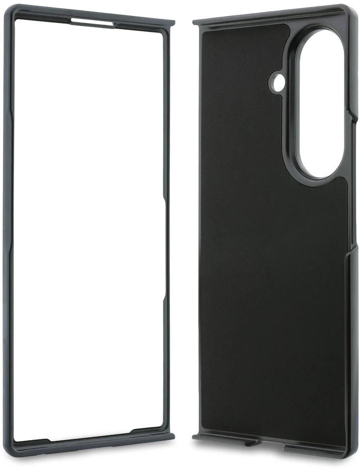 Guess PU 4G Metal Logo dėklas Samsung Galaxy Z Fold 8 Ultra rudos spalvos