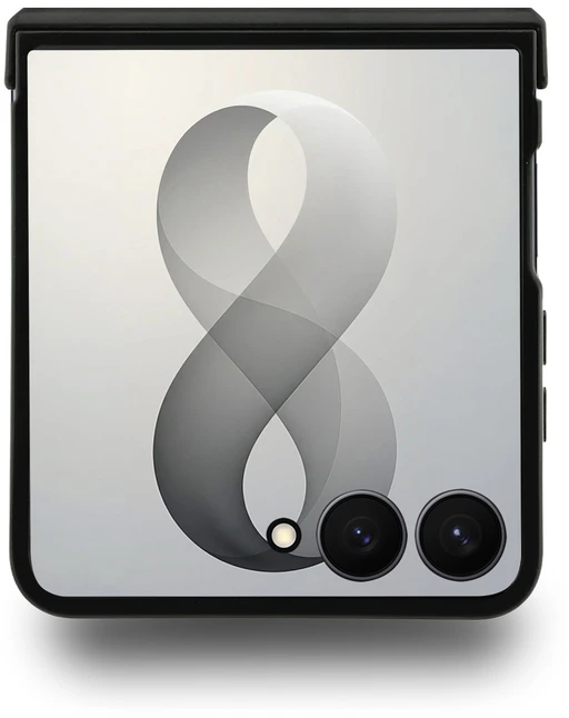 Guess PU 4G Metal Logo dėklas Samsung Galaxy Z Flip 8 rožinės spalvos