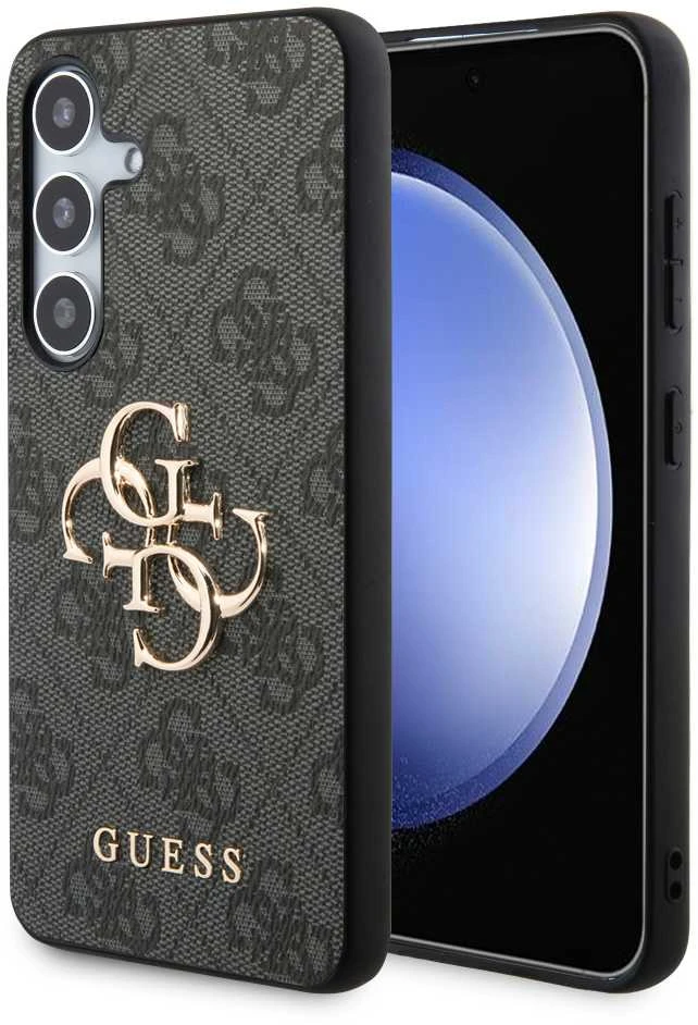Samsung Galaxy S24 Plus Guess dėklas 4G Big Metal Logo (GUHCS24M4GMGGR) juodos spalvos