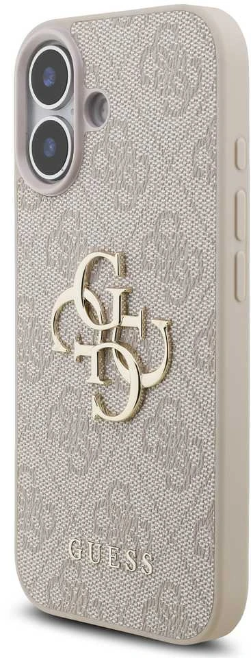 Guess 4G Strap 4G Classic Logo dėklas skirtas Apple iPhone 17 rožinės spalvos