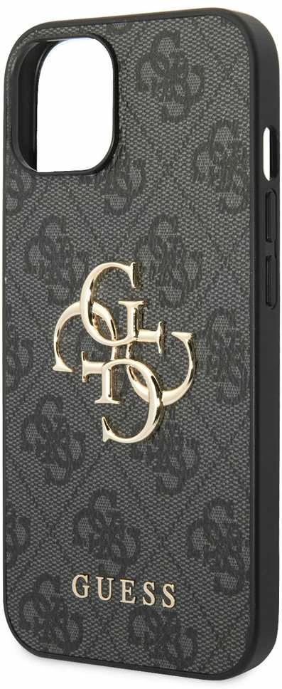 Dėklas GUESS GUHCP15S4GGGR IPHONE 15/14/13 6.1 "GRAY / GRAY HARDCASE 4G BIG METAL LOGO