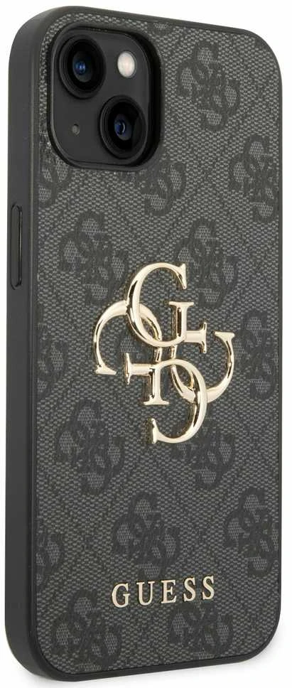 Dėklas GUESS GUHCP15S4GGGR IPHONE 15/14/13 6.1 "GRAY / GRAY HARDCASE 4G BIG METAL LOGO