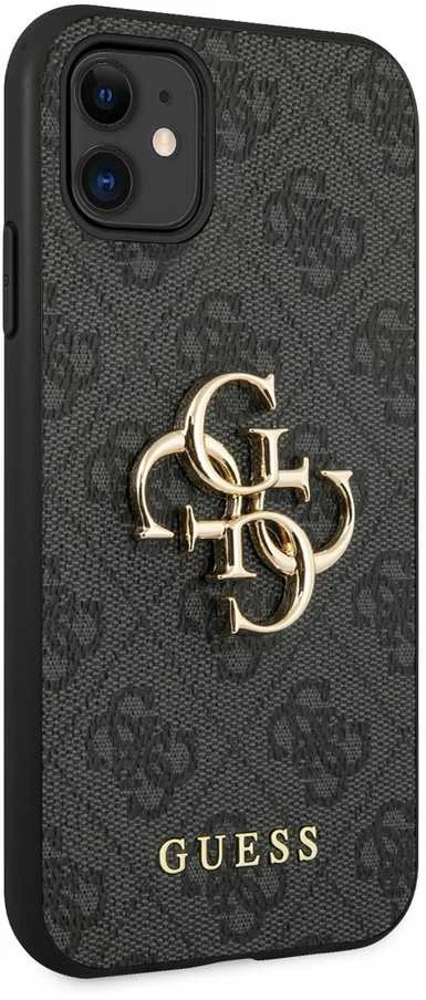 Dėklas Apple iPhone 11 Guess Big Metal Logo GUHCN614GMGGR juodos spalvos