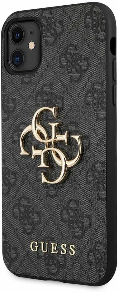 Dėklas Apple iPhone 11 Guess Big Metal Logo GUHCN614GMGGR juodos spalvos