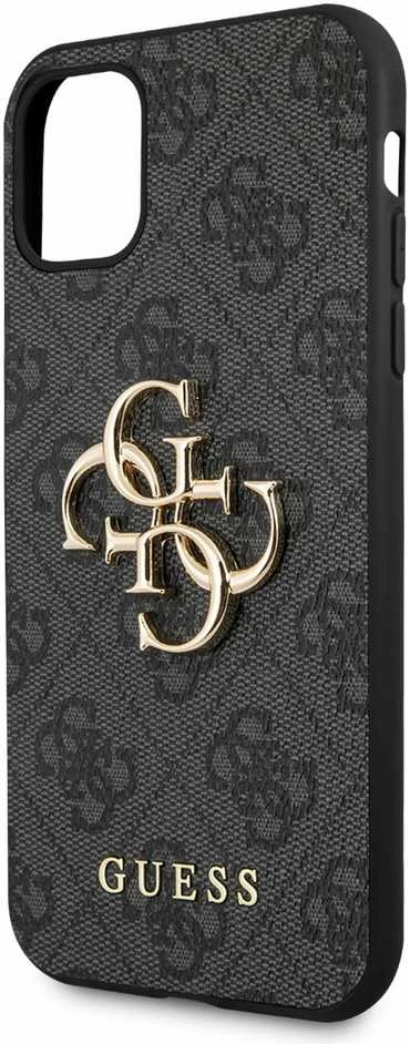 Dėklas Apple iPhone 11 Guess Big Metal Logo GUHCN614GMGGR juodos spalvos