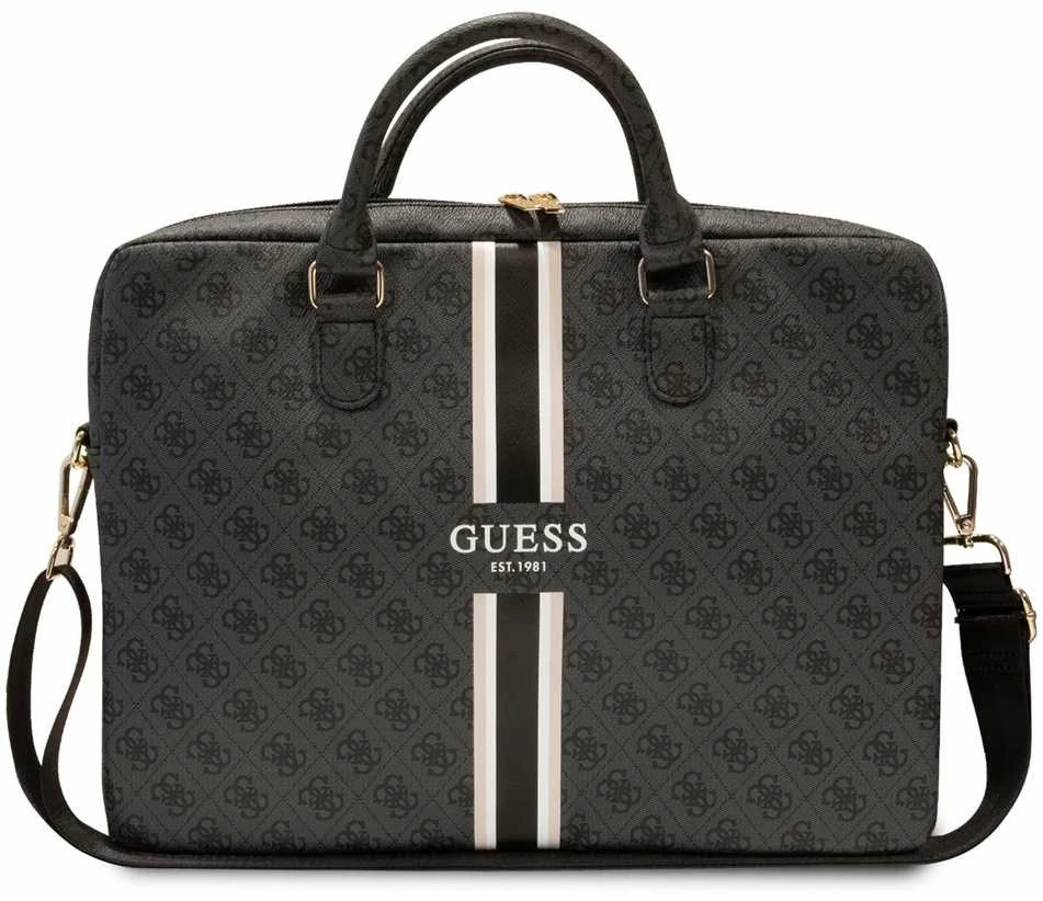 Nešiojamo kompiuterio krepšys 16" Guess 4G Printed Stripes (GUCB15P4RPSK) juodos spalvos