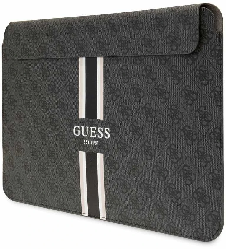 Guess Dėklas kompiuteriui GUCS14P4RPSK 14″ juodos spalvos 4G Printed Stripes