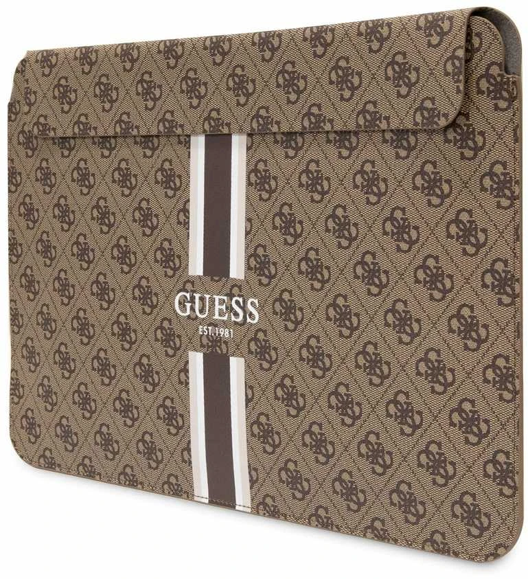 Guess Dėklas kompiuteriui GUCS14P4RPSW 14″ rudos spalvos 4G Printed Stripes