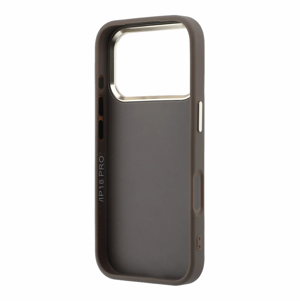 Dėklas Guess 4G & Big Resin Logo skirtas iPhone 18 Pro / iPhone 17 Pro ruda