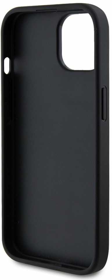Dėklas GUESS GUHCP15SPS4DGPK IPHONE 15/14/13 6.1 "Juodas / Juodas HARDCASE STRASS METAL LOGO