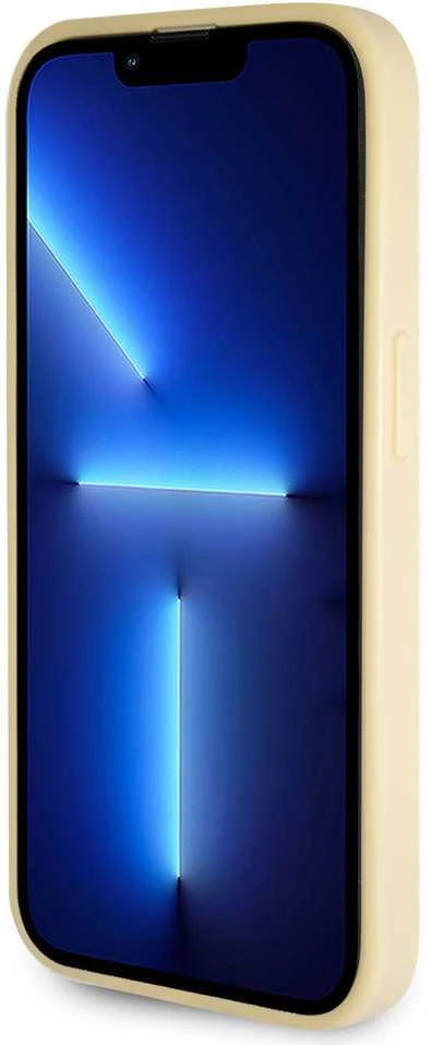 Dėklas GUESS GUHCP15XHG4SGD IPHONE 15 PRO MAX 6.7 "ZLOTY/GOLD HARDCASE GLITTER SCRIPT BIG 4G
