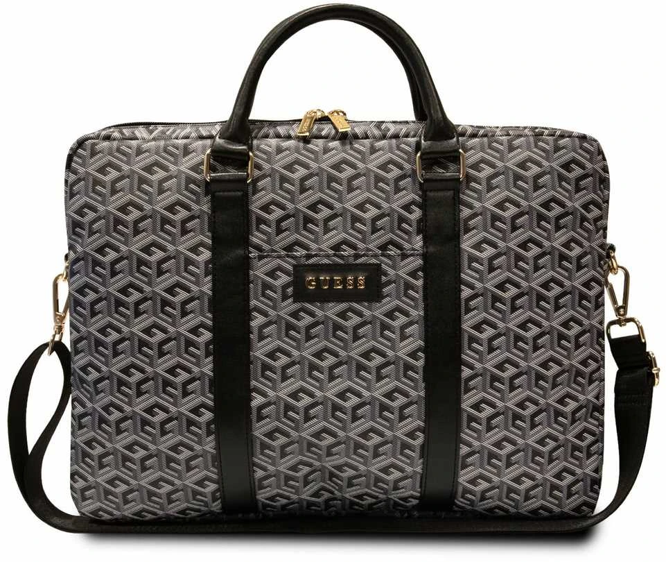 Guess krepšys kompiuteriui GUCB15HGCFSEK 16″juodos spalvos GCube Stripes