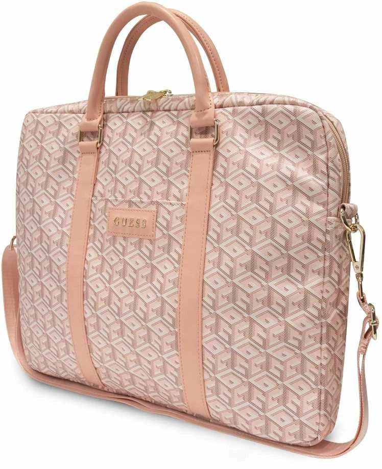 Guess krepšys kompiuteriui GUCB15HGCFSEP 16″rožinės spalvos GCube Stripes