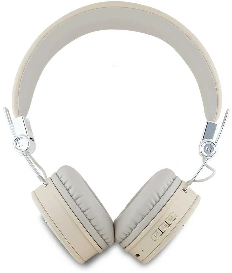 Guess ausinės Bluetooth ENC GUBH70PGTSPSE pilkos spalvos Grained Classic Round Shape