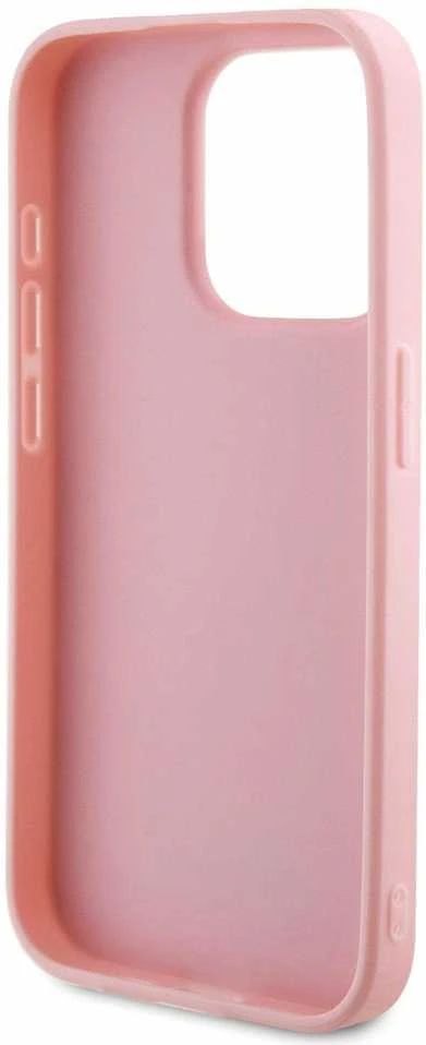 Dėklas GUESS GUHCP15XPSIS IPHONE 15 PRO MAX 6.7 "Rožinis/Rožinis HARDCASE SAFFIANO IRIDESCENT SCRIPT