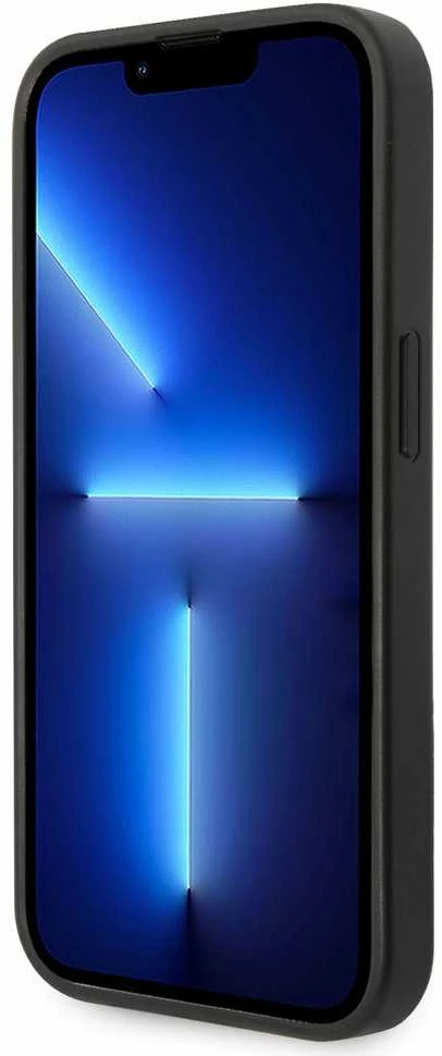 Dėklas Guess GUHCP14LPSASBBK Apple iPhone 14 Pro 6,1″ juodos spalvos Saffiano Strap