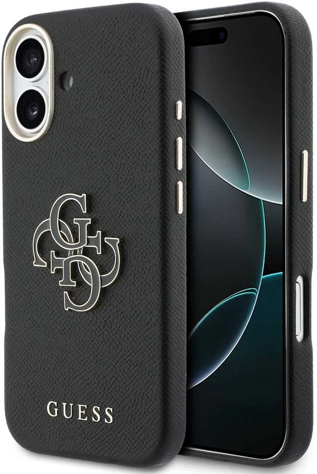 GUESS dėklas IPHONE 17 GUHCP17S5PS4RGGK (PU FW Resin Logo) juodas