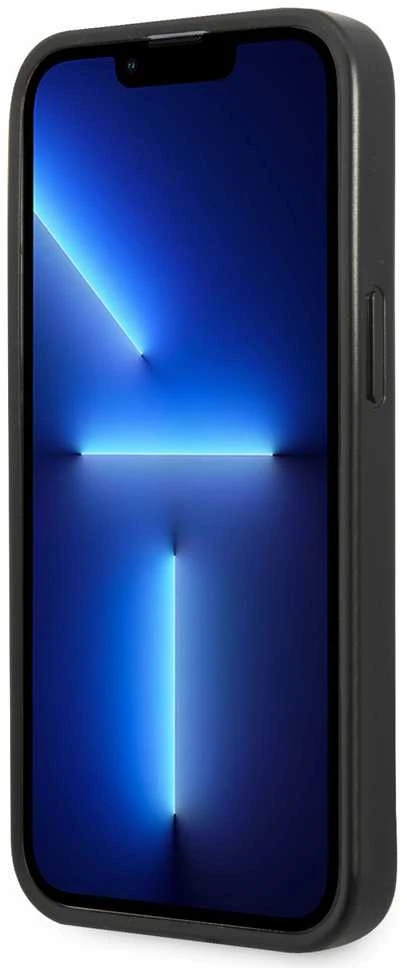 Dėklas GUESS GUHCP13SPSATLG IPHONE 13 MINI 5.4 "Sidabrinis/Sidabrinis HARDCASE SAFFIANOTRIANGLE LOGO