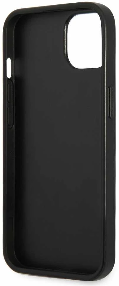 Dėklas GUESS GUHCP13SPSATLG IPHONE 13 MINI 5.4 "Sidabrinis/Sidabrinis HARDCASE SAFFIANOTRIANGLE LOGO