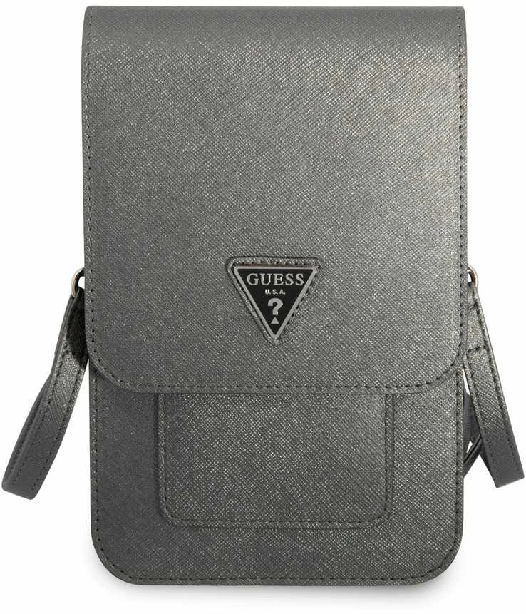 Guess krepšys GUWBSATMGR pilkos spalvos Saffiano Triangle