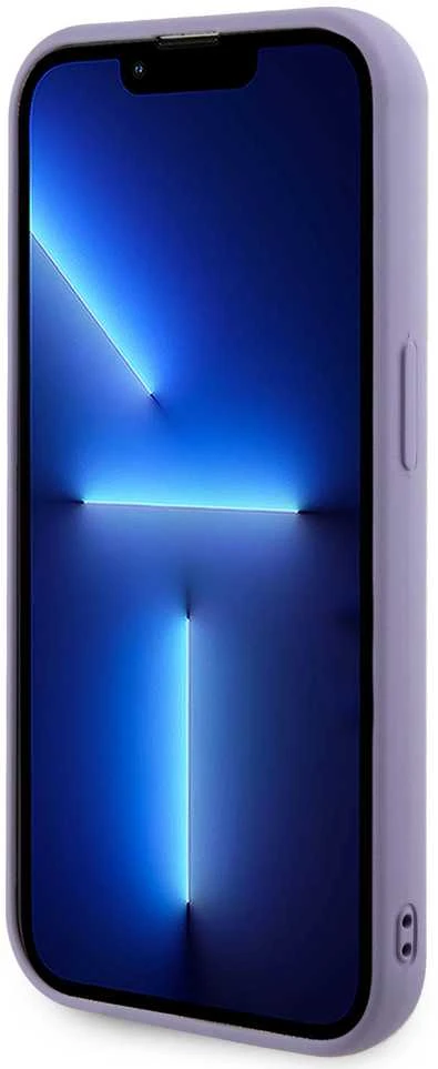 Dėklas GUESS GUHCP15XPSFDGS IPHONE 15 PRO MAX 6,7 col. PURPURINE/PURPURINĖ KIETOS DĖLĖS Sequin SCRIPT METAL
