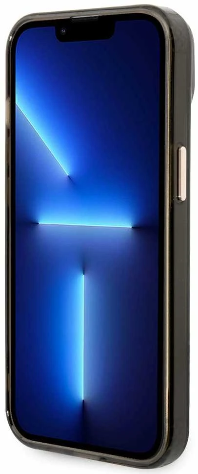 Dėklas GUESS GUHMP14MHTCMK IPHONE 14 PLUS / 15 PLUS 6.7 "Juodas / Juodas HARD CASE GOLD OUTLINE TRANSLUENT MAGSAFE