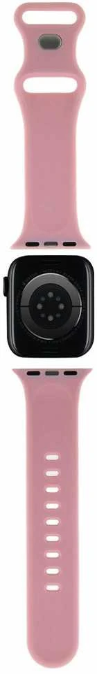 Hello Kitty apyrankė HKAWMSCHBLP Apple Watch 38/40/41mm rožinės spalvos apyrankė Silicone Kitty Head