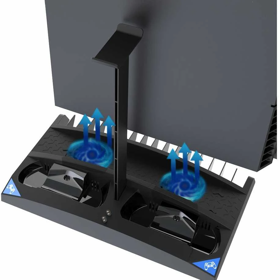 Daugiafunkcis stovas iPega PG-P4009 skirtas PS4 ir priedams - juodas