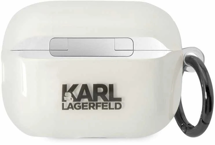 Karl Lagerfeld KLAP2HNIKTCT Airpods Pro 2 (2022/2023) dėklas skaidrus Ikonik Karl Lagerfeld