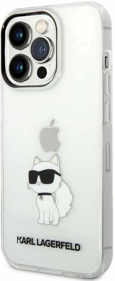 Karl Lagerfeld KLHCP14XHNCHTCT iPhone 14 Pro Max 6,7″ skaidrus kietas dėklas Ikonik Choupette