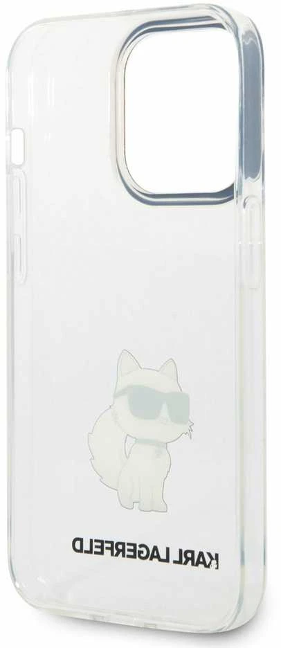 Karl Lagerfeld KLHCP14XHNCHTCT iPhone 14 Pro Max 6,7″ skaidrus kietas dėklas Ikonik Choupette