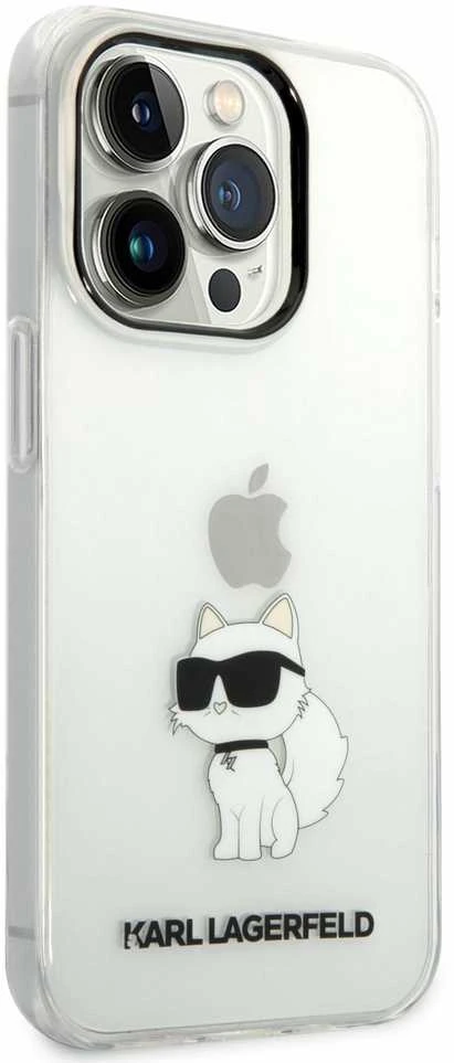 Karl Lagerfeld KLHCP14XHNCHTCT iPhone 14 Pro Max 6,7″ skaidrus kietas dėklas Ikonik Choupette