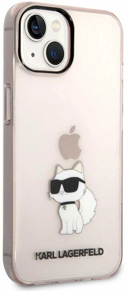 Dėklas Karl Lagerfeld KLHCP14MHNCHTCP IPHONE 14 PLUS / 15 PLUS 6.7 "Rožinis / Rožinis HARDCASE IKONIK CHOUPETTE