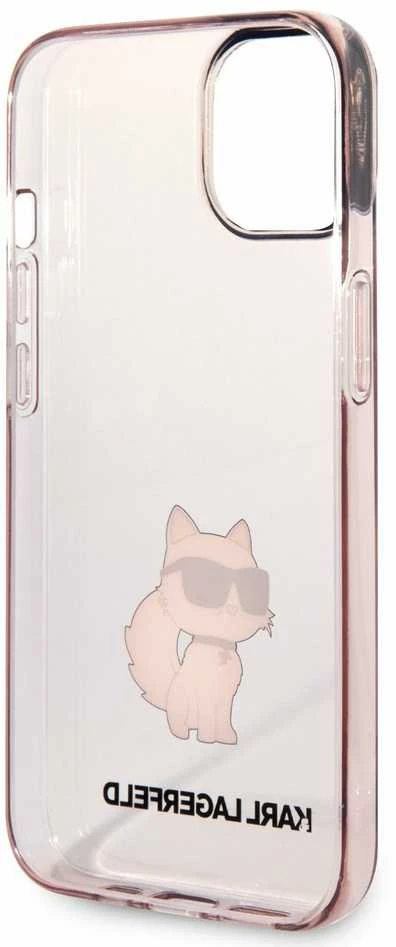 Dėklas Karl Lagerfeld KLHCP14MHNCHTCP IPHONE 14 PLUS / 15 PLUS 6.7 "Rožinis / Rožinis HARDCASE IKONIK CHOUPETTE
