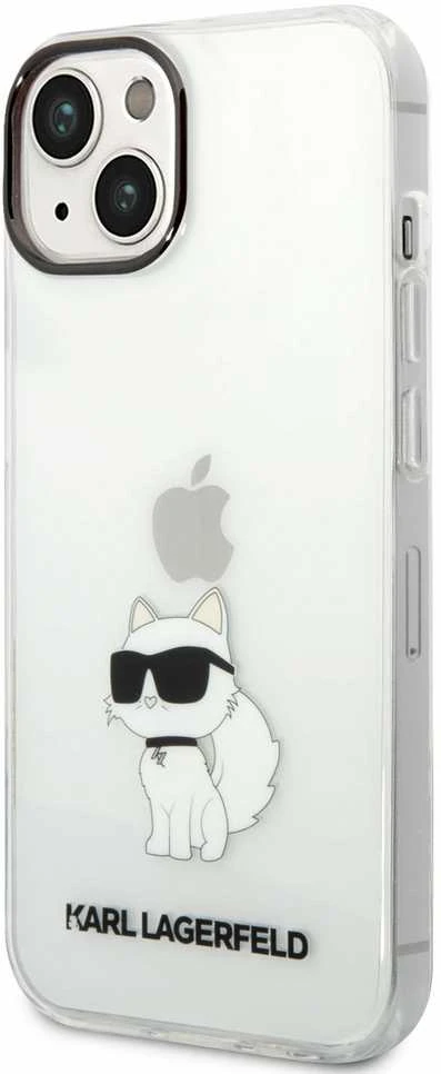 Karl Lagerfeld KLHCP14MHNCHTCT iPhone 14 Plus 6,7" permatomas kietas dėklas IML NFT Choupette