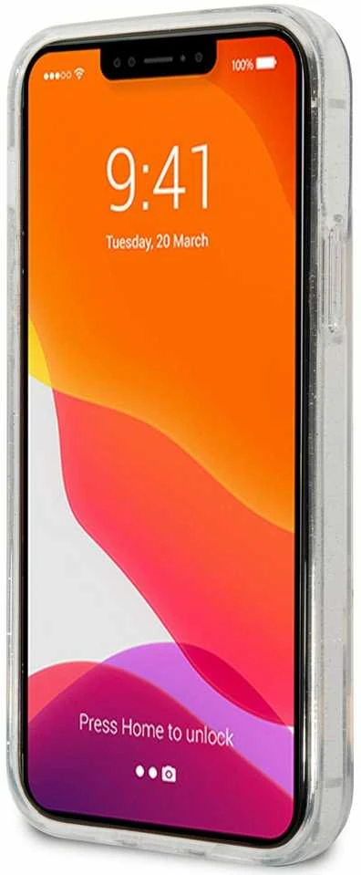Karl Lagerfeld KLHCP12MHNKCTGT Apple iPhone 12 /12 Pro 6.1" dėklas telefonui skaidrus Gliter Karl&Choupette