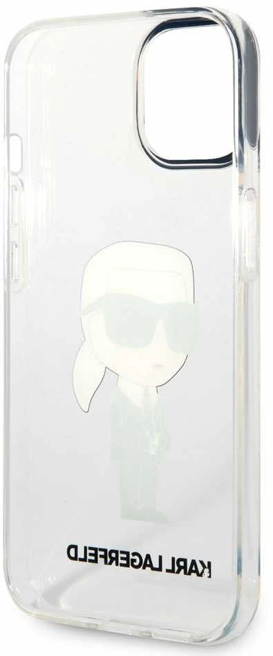Dėklas Karl Lagerfeld KLHCP14MHNIKTCT IPHONE 14 PLUS / 15 PLUS 6.7 "TRANSPARENT HARDCASE IKONIK Karl Lagerfeld