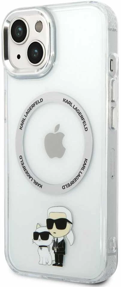 Karl Lagerfeld KLHMP14MHNKCIT Apple iPhone 14 Plus/ 15 Plus 6,7″ kietas dėklas skaidrus Iconic Karl&Choupett