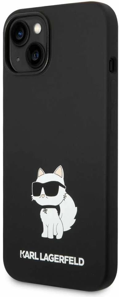 Karl Lagerfeld dėklas iPhone 14 Plus 6,7 KLHCP14MSNCHBCK juodas HC Silicone NFT Choupette