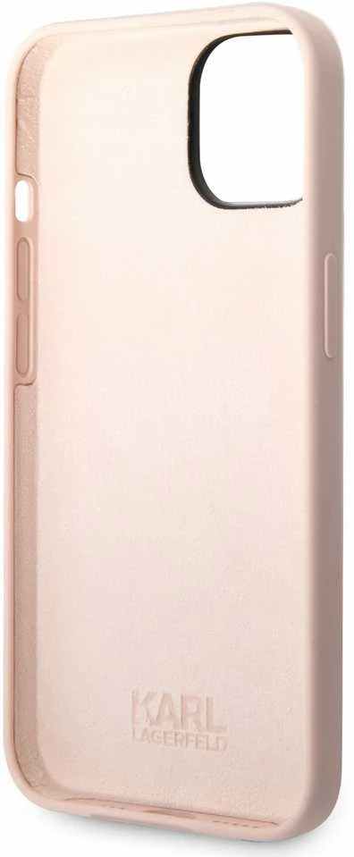 Dėklas Karl Lagerfeld KLHCP14MSLCTPI IPHONE 14 PLUS / 15 PLUS 6.7 "HARDCASE LIGHT Rožinis / LIGHT Rožinis SILICONE CHUPETTE BODY