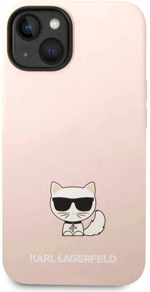 Dėklas Karl Lagerfeld KLHCP14MSLCTPI IPHONE 14 PLUS / 15 PLUS 6.7 "HARDCASE LIGHT Rožinis / LIGHT Rožinis SILICONE CHUPETTE BODY