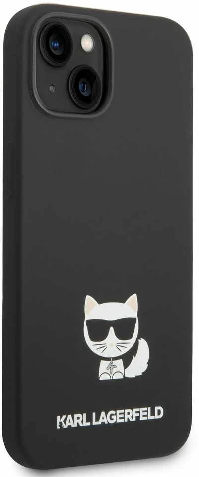 Dėklas Karl Lagerfeld KLHCP14MSLCTBK IPHONE 14 PLUS / 15 PLUS 6.7 "HARDCASE JUODA / Juodas SILICONE CHOUPETTE BODY
