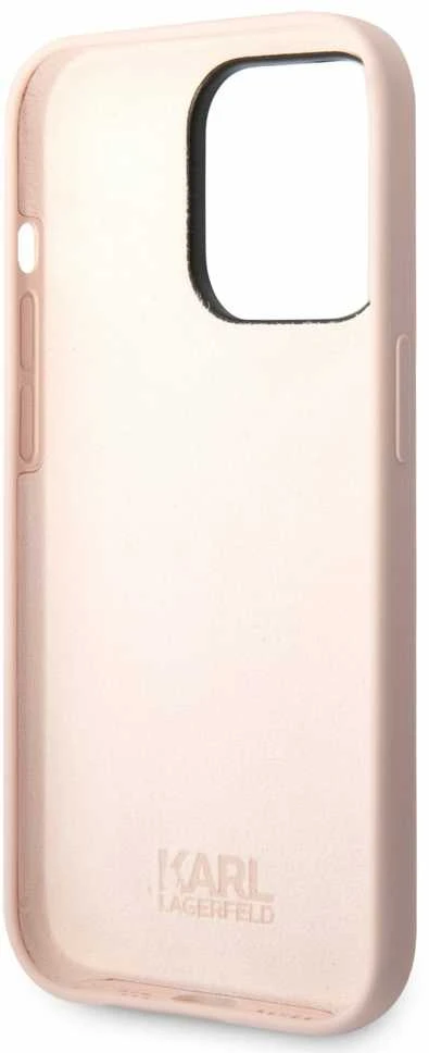 Dėklas Karl Lagerfeld KLHCP14XSNCHBCP IPHONE 14 PRO MAX 6.7 "HARDCASE Rožinis/Rožinis SILICONE CHUPETTE