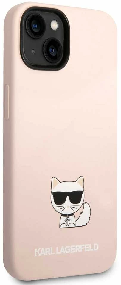 Dėklas Karl Lagerfeld KLHCP14MSLCTPI IPHONE 14 PLUS / 15 PLUS 6.7 "HARDCASE LIGHT Rožinis / LIGHT Rožinis SILICONE CHUPETTE BODY