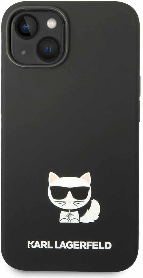 Dėklas Karl Lagerfeld KLHCP14MSLCTBK IPHONE 14 PLUS / 15 PLUS 6.7 "HARDCASE JUODA / Juodas SILICONE CHOUPETTE BODY