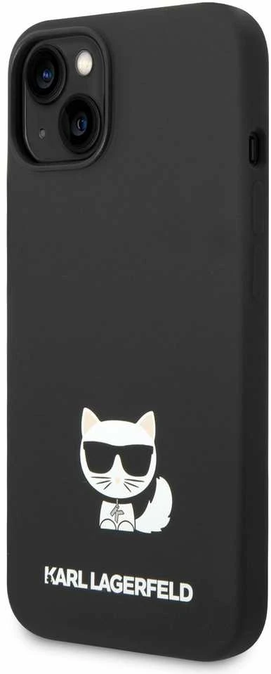 Dėklas Karl Lagerfeld KLHCP14MSLCTBK IPHONE 14 PLUS / 15 PLUS 6.7 "HARDCASE JUODA / Juodas SILICONE CHOUPETTE BODY