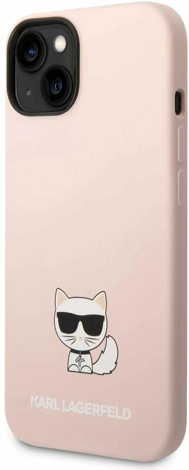 Dėklas Karl Lagerfeld KLHCP14MSLCTPI IPHONE 14 PLUS / 15 PLUS 6.7 "HARDCASE LIGHT Rožinis / LIGHT Rožinis SILICONE CHUPETTE BODY