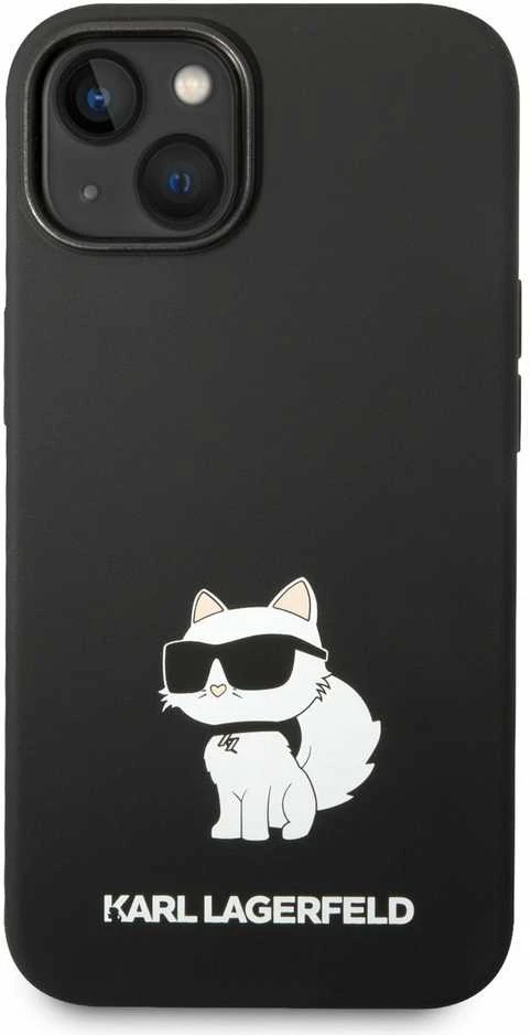 Karl Lagerfeld dėklas iPhone 14 Plus 6,7 KLHCP14MSNCHBCK juodas HC Silicone NFT Choupette